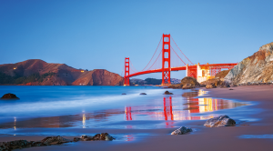 American Sky holiday destinations: Golden Gate bridge in San Francisco, California